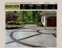 Tablet Screenshot of matcrete.com